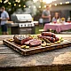 Churrasco com Pepinos em Conserva