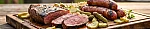 Churrasco com Pepinos em Conserva